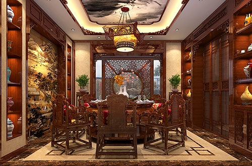 鞍山温馨雅致的古典中式家庭装修设计效果图